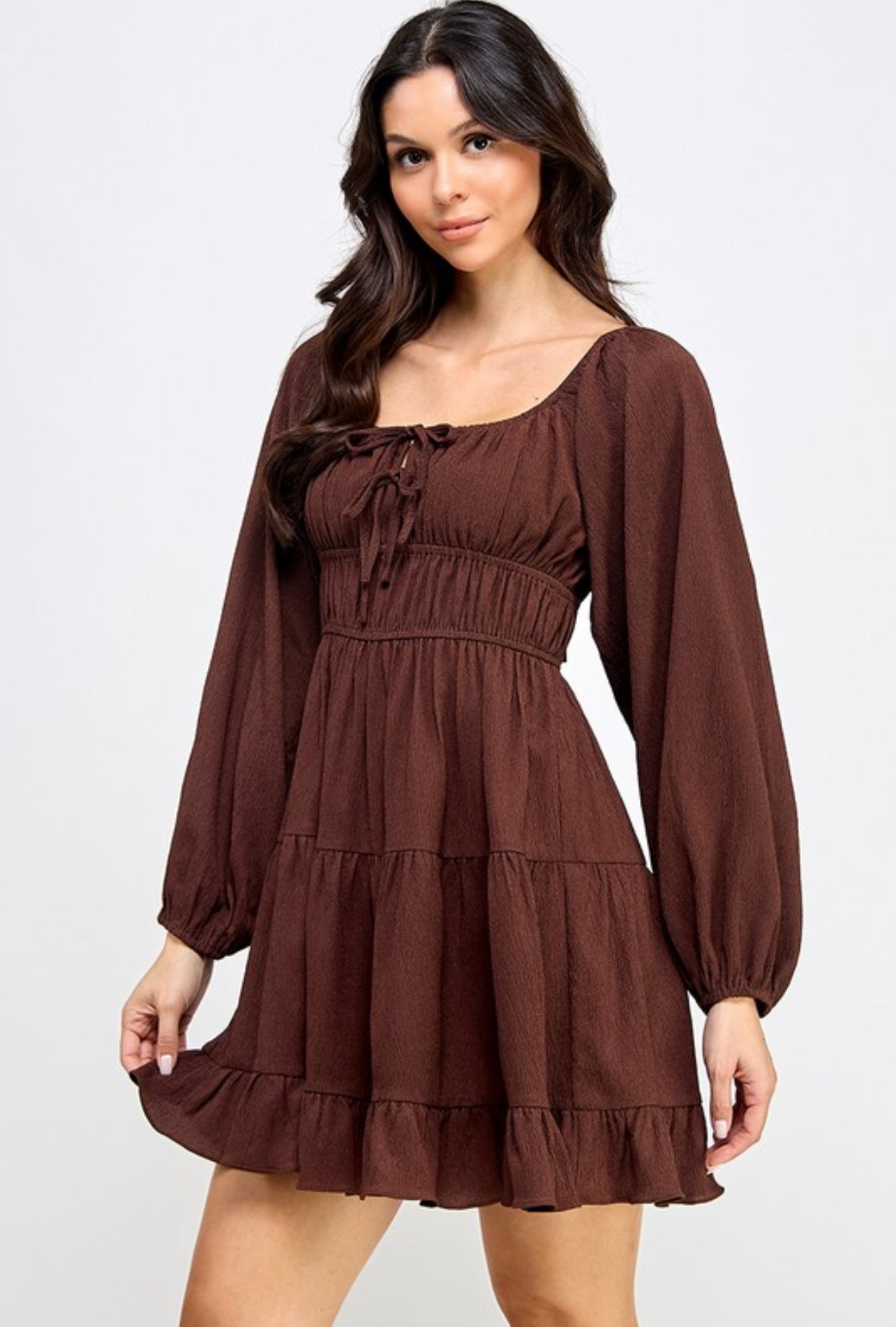 “Pricilla” long sleeve dress