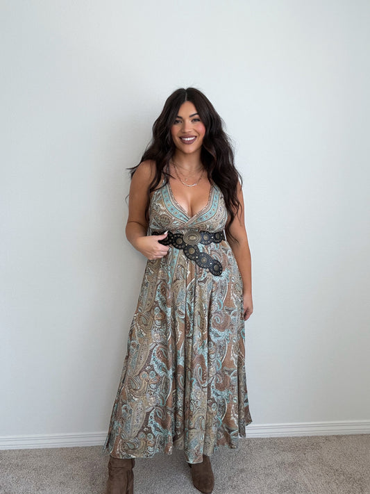 “Fiji” Boho (ONESIZE) Midi Dress