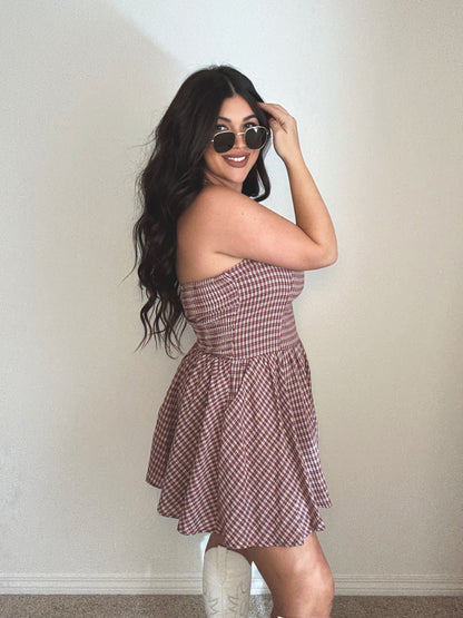 “Picnic Love” Halter Dress