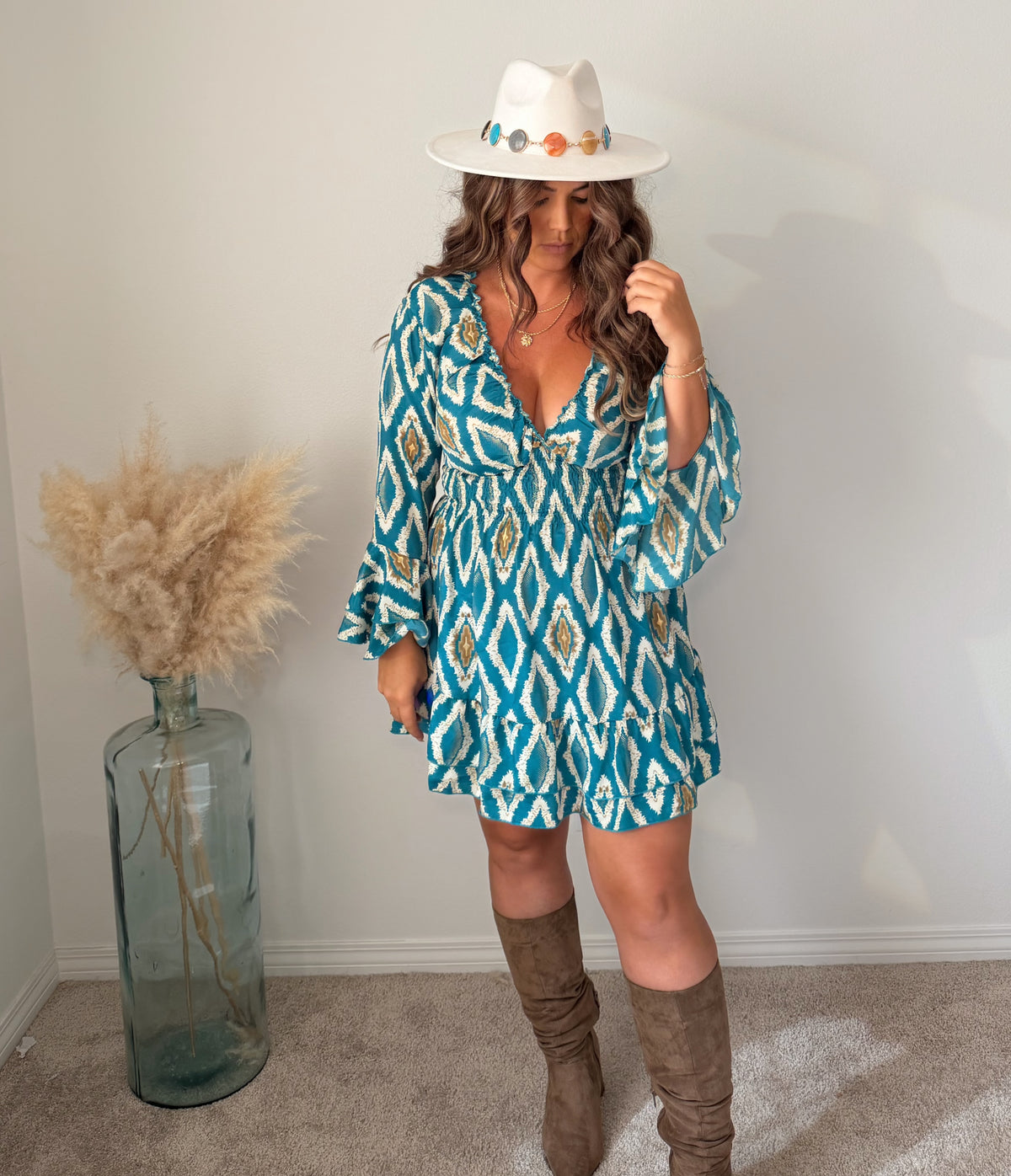 “Be Jeweled” Flat Brim Hat