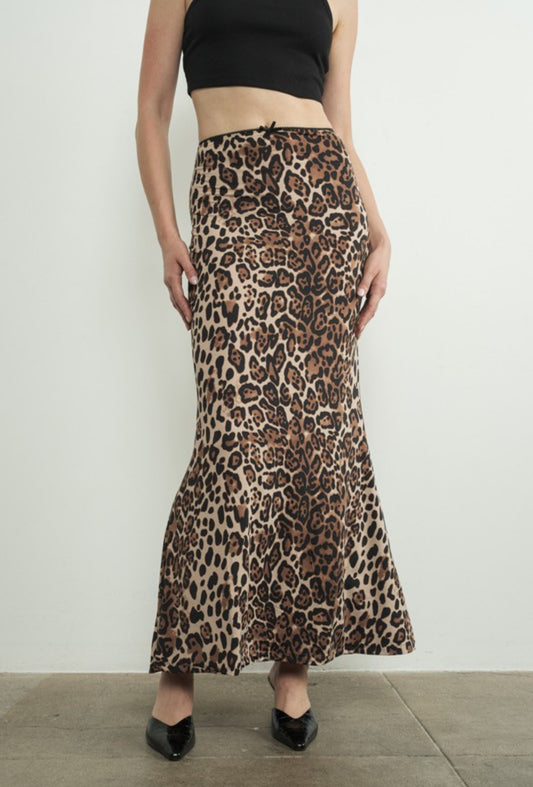 “Rebel” Cheetah Maxi Skirt