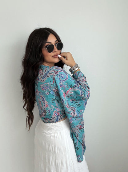“Indio” Boho Tie Top (ONESIZE)
