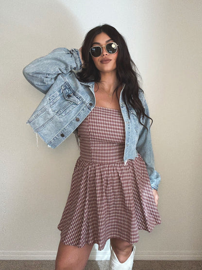 “Picnic Love” Halter Dress