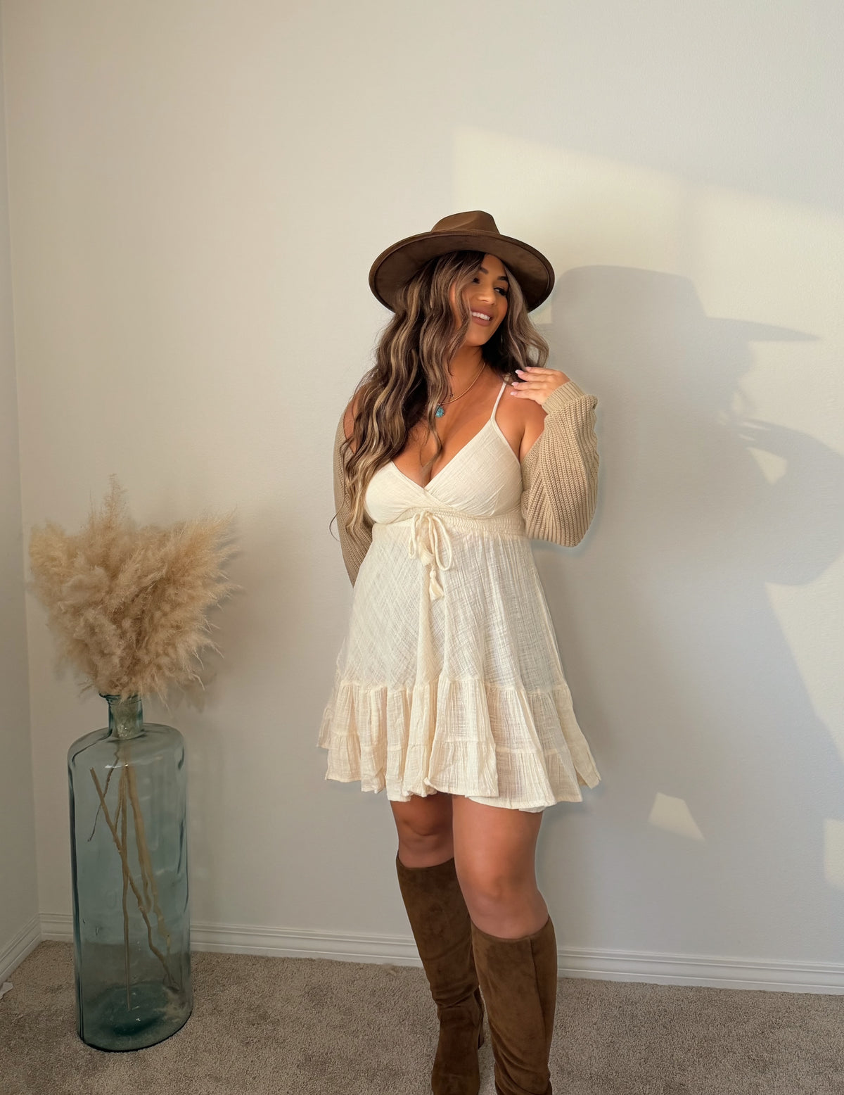 “Athens” Cotton Short Dress (onesize)