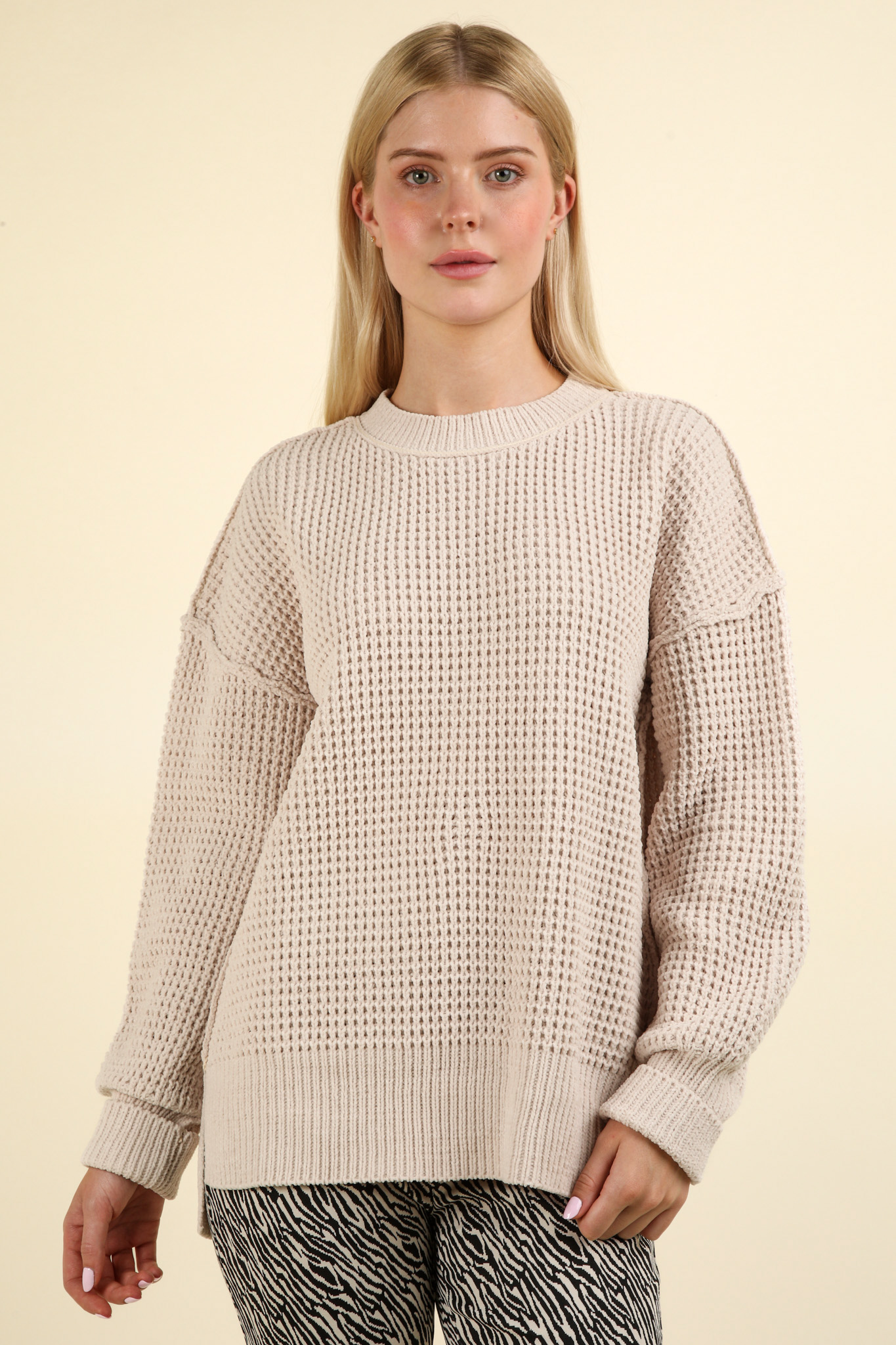 “Megan” oversize knit sweater (s-3x)