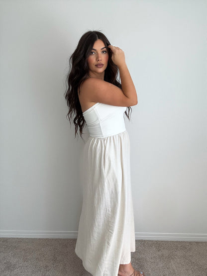 “Chasing Dreams” Mixed Strapless Dress