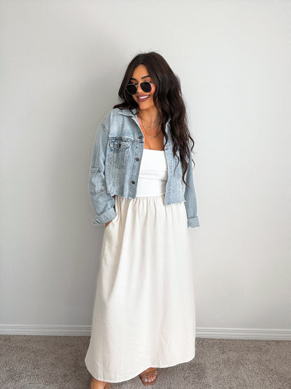 “Chasing Dreams” Mixed Strapless Dress