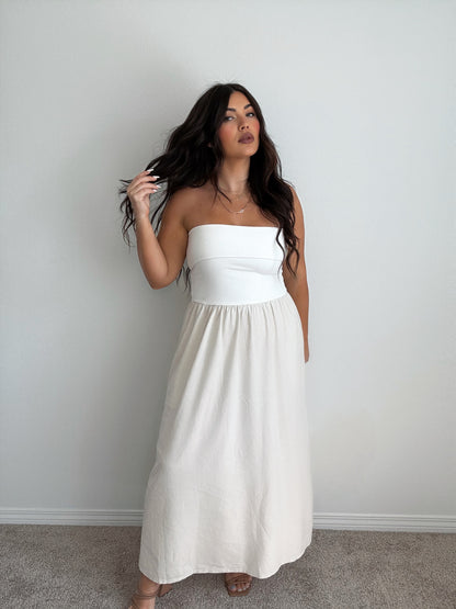 “Chasing Dreams” Mixed Strapless Dress