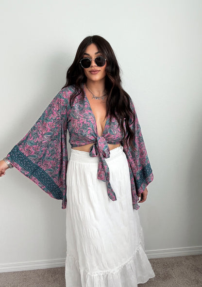 “Indio” Boho Tie Top (ONESIZE)