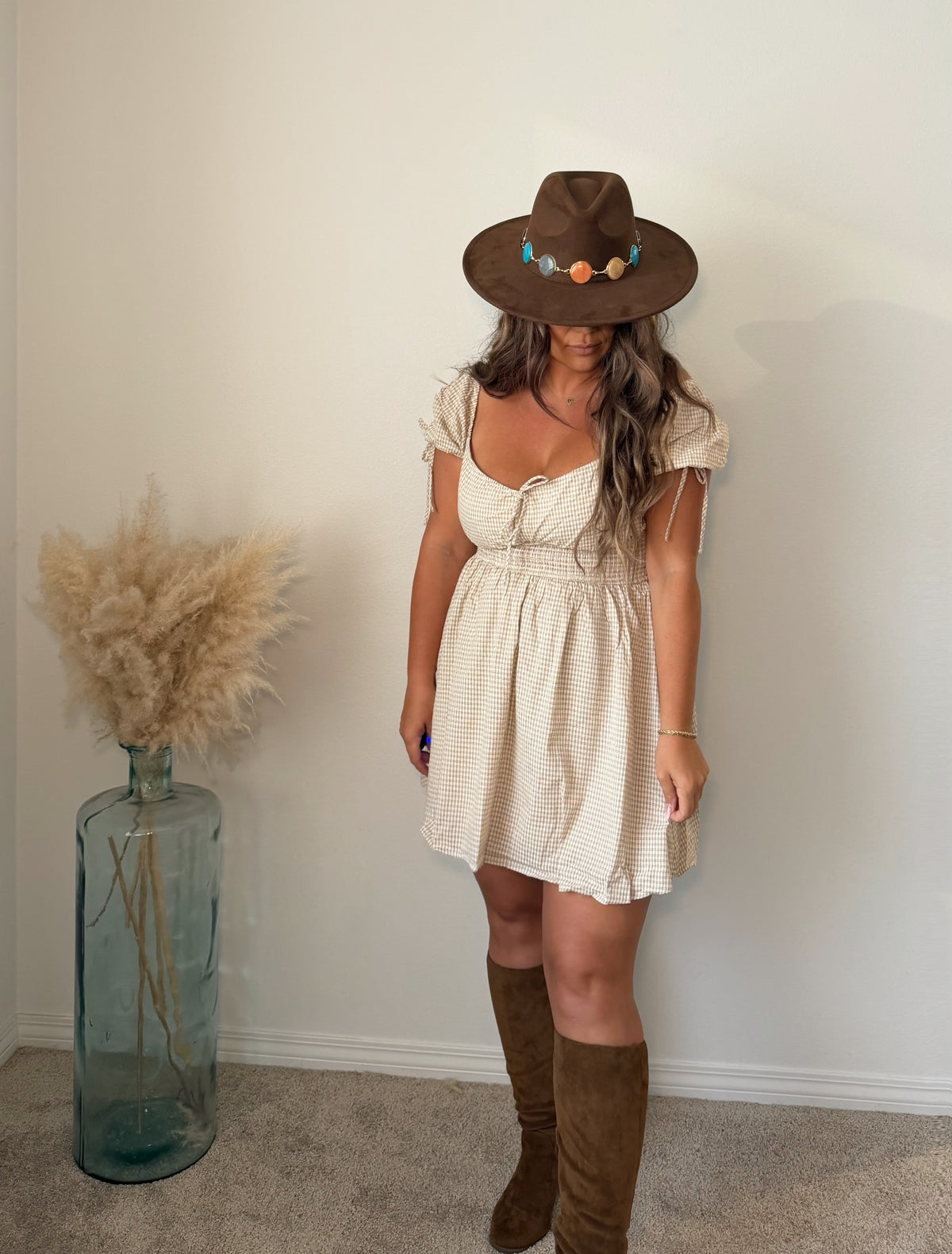 “The Wild West “ sleeve short dress