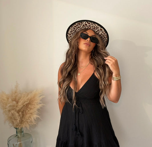 “Cheetah Time” Flat Brim hat