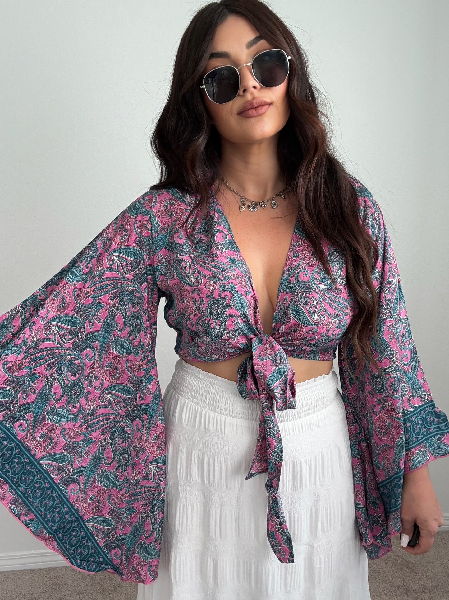 “Indio” Boho Tie Top (ONESIZE)