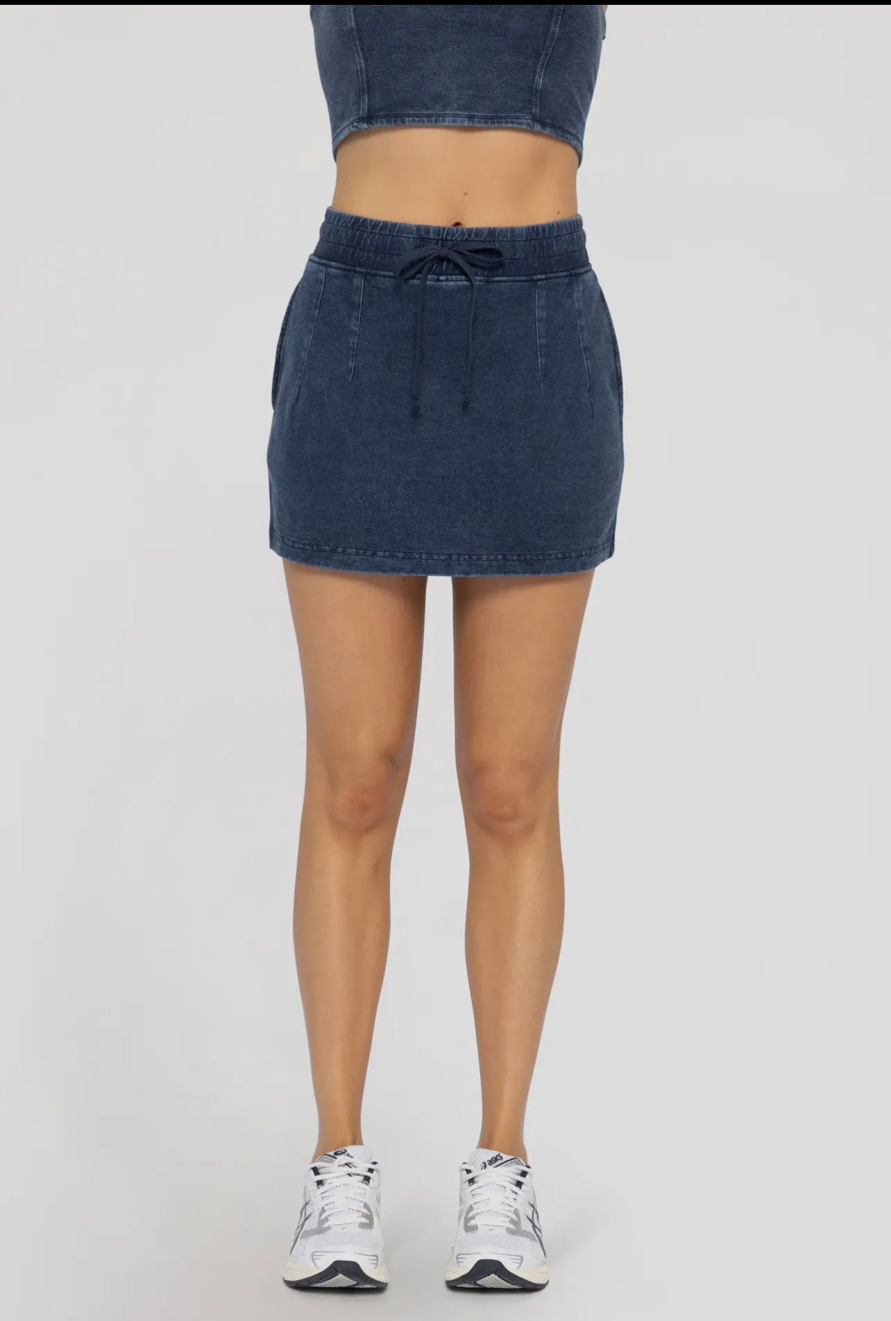 “Peyton” Mineral Wash Skort