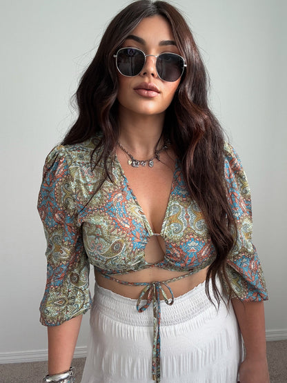 Boho Tie top (one size)