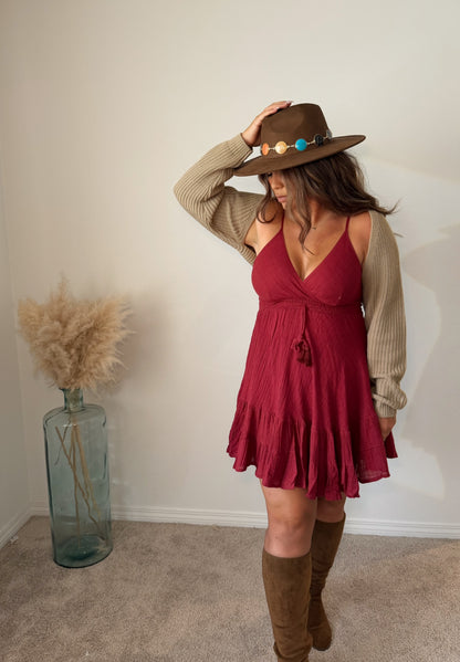 “Athens” Cotton Short Dress (onesize)