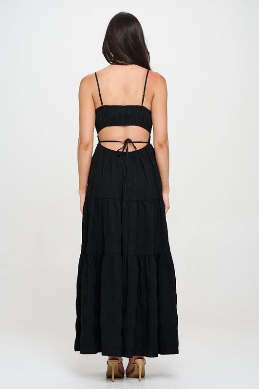 “Harper” Open Back Maxi Dress