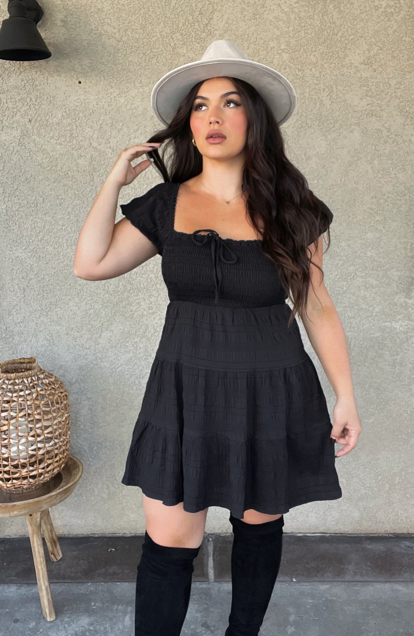 “Trish” short sleeve dress