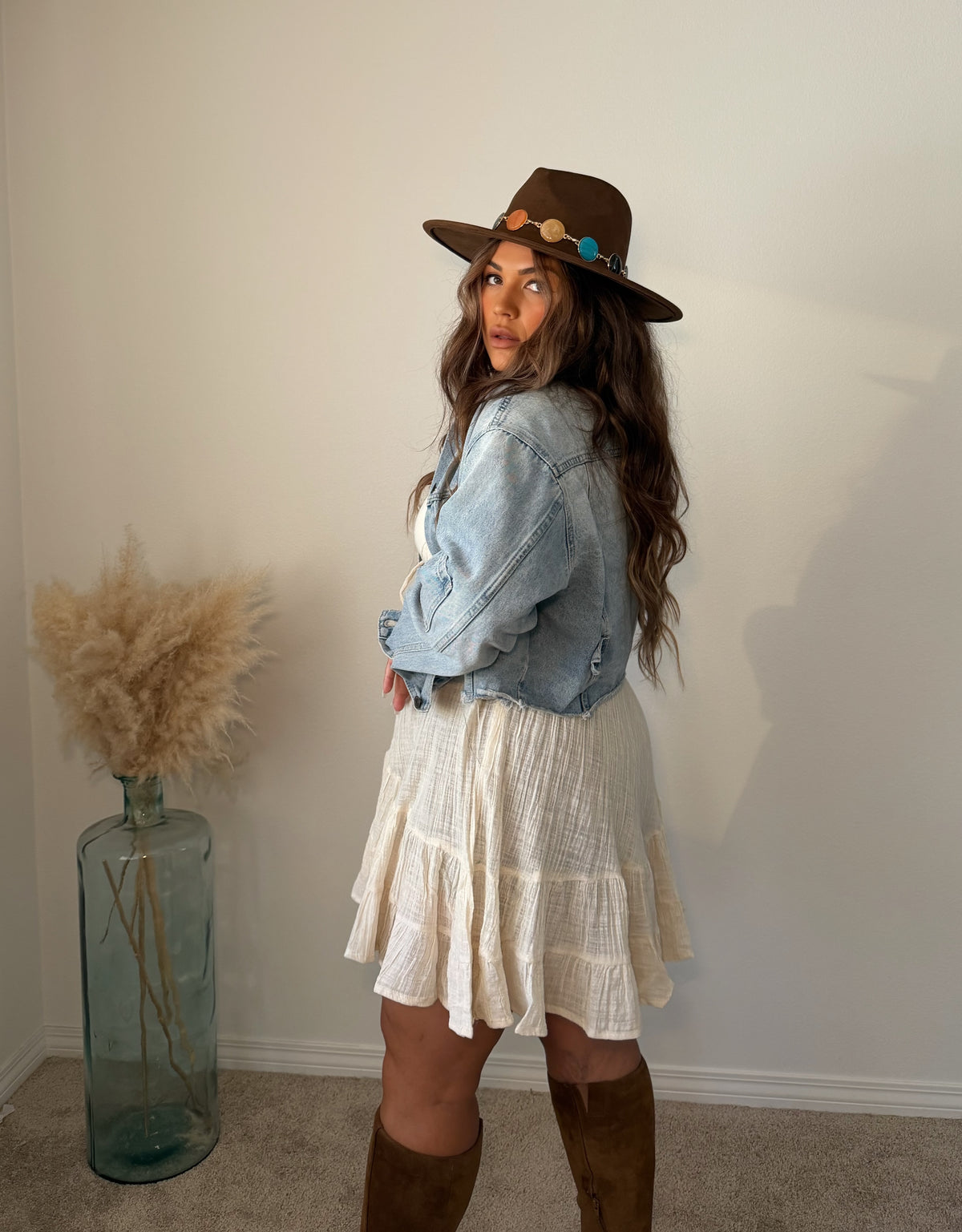 “Athens” Cotton Short Dress (onesize)