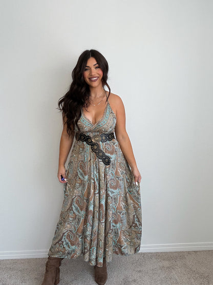 “Fiji” Boho (ONESIZE) Midi Dress