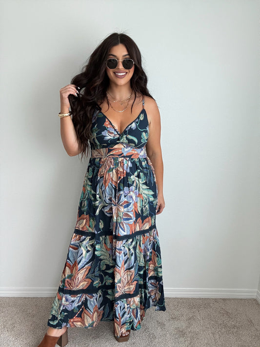 “ serenity” Floral dress