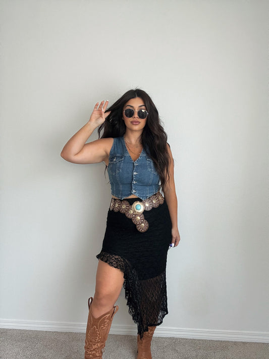 “Tasha” Lace Stretch Skirt