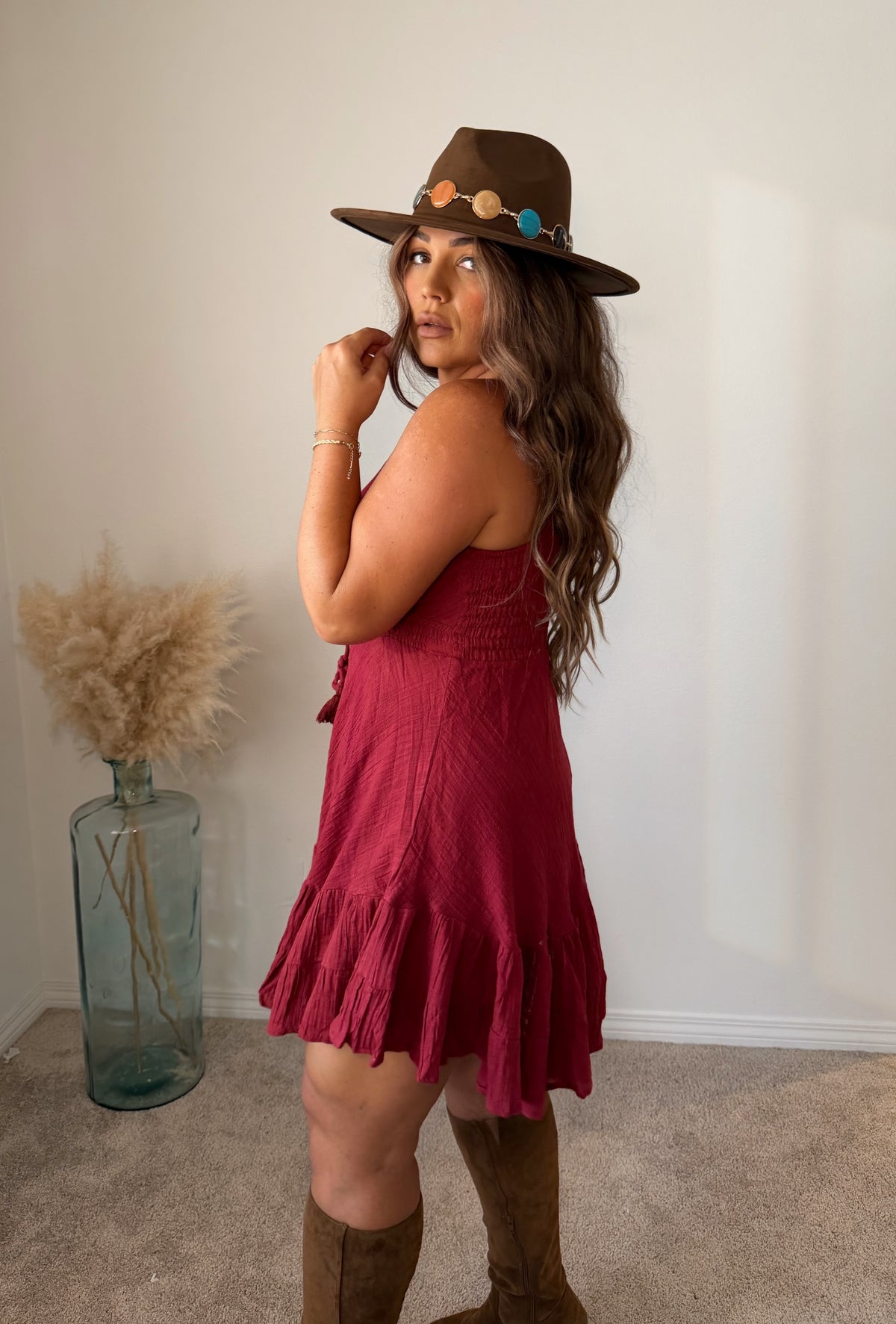 “Athens” Cotton Short Dress (onesize)