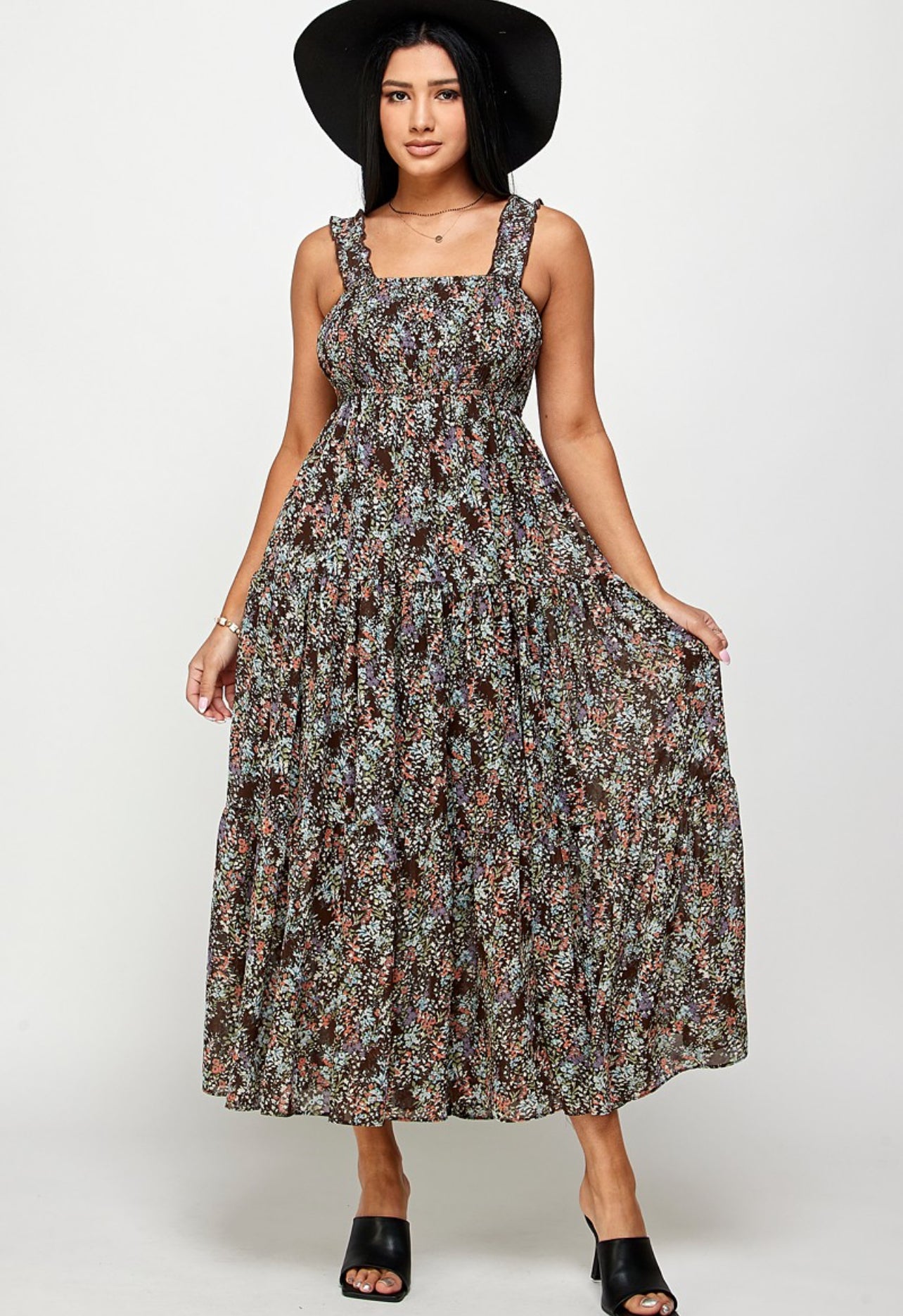 “Bailey” midi Fliral Dress