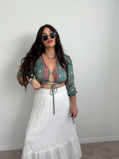Boho Tie top (one size)