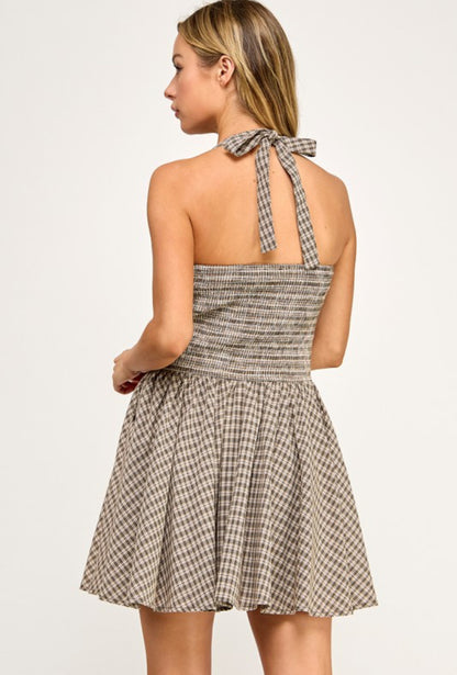 “Picnic Love” Halter Dress