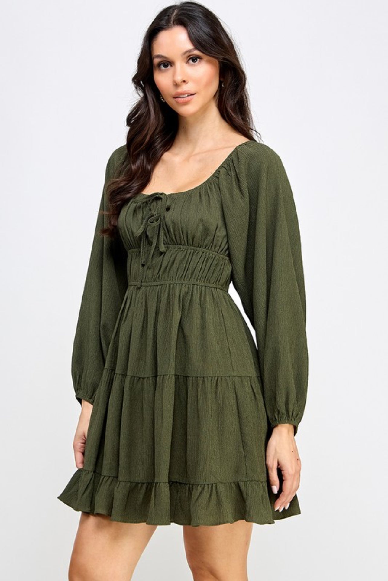 “Pricilla” long sleeve dress