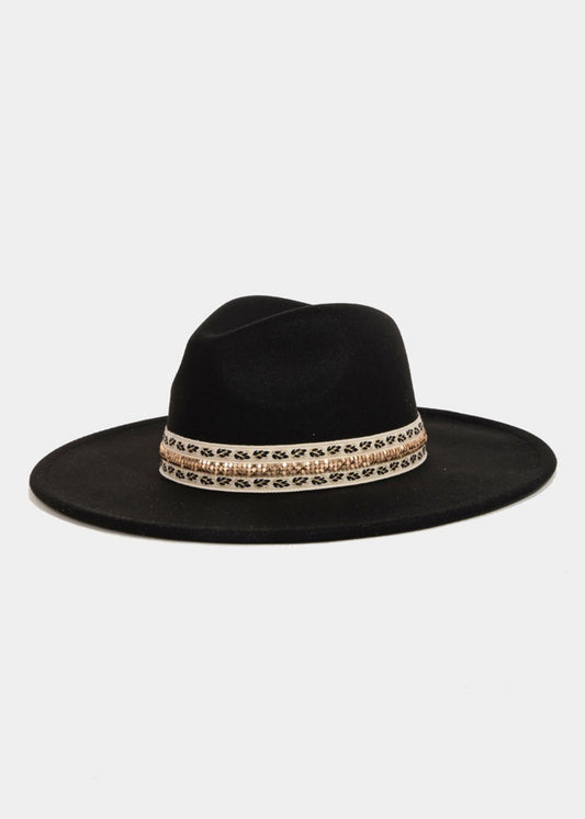 “Millie” Flat Brim Hat