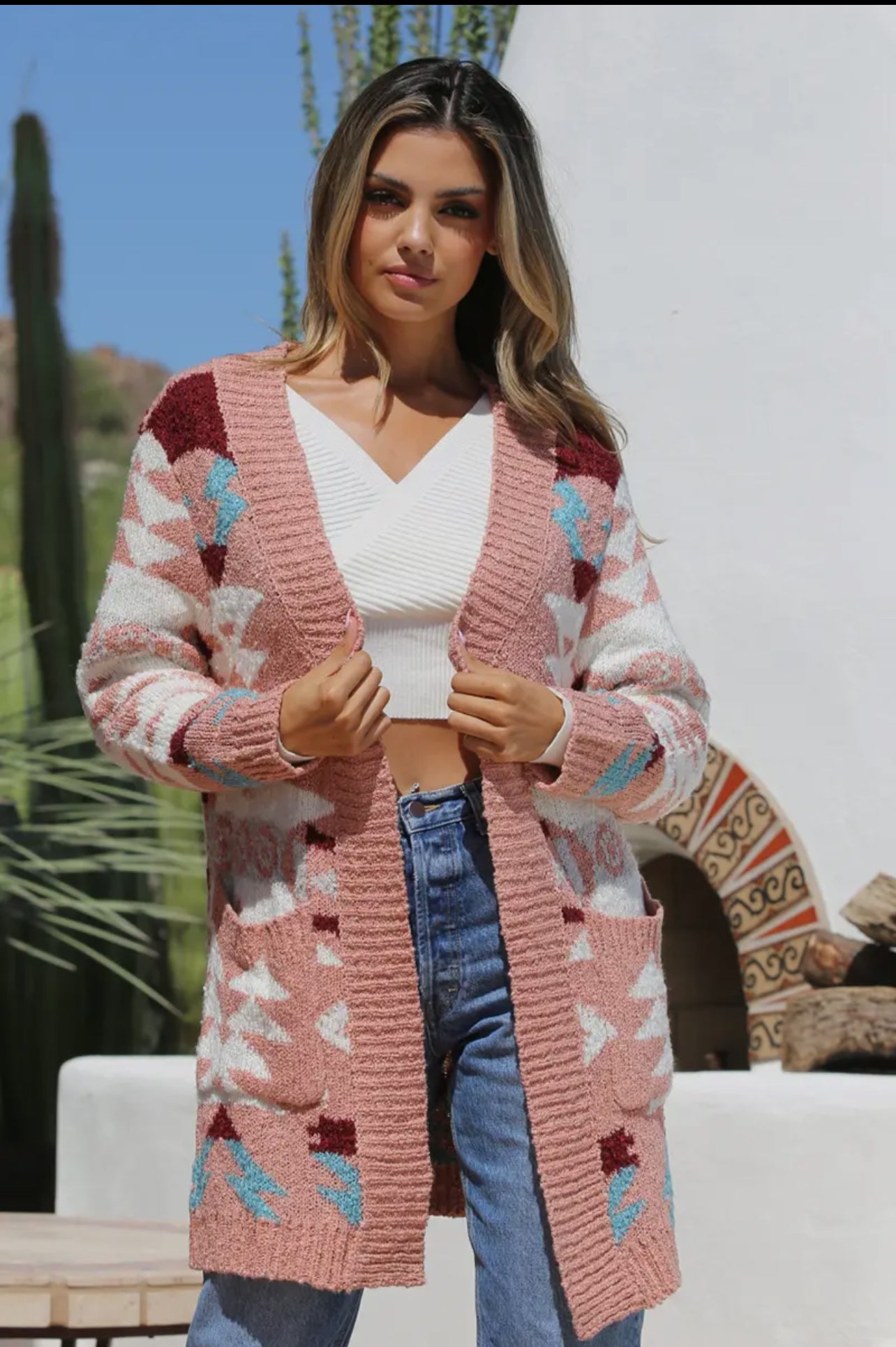 “Zion” Aztec Cardigan