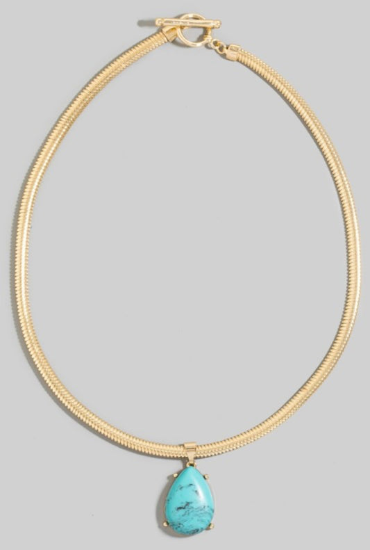“Dria” Turquoise Necklace
