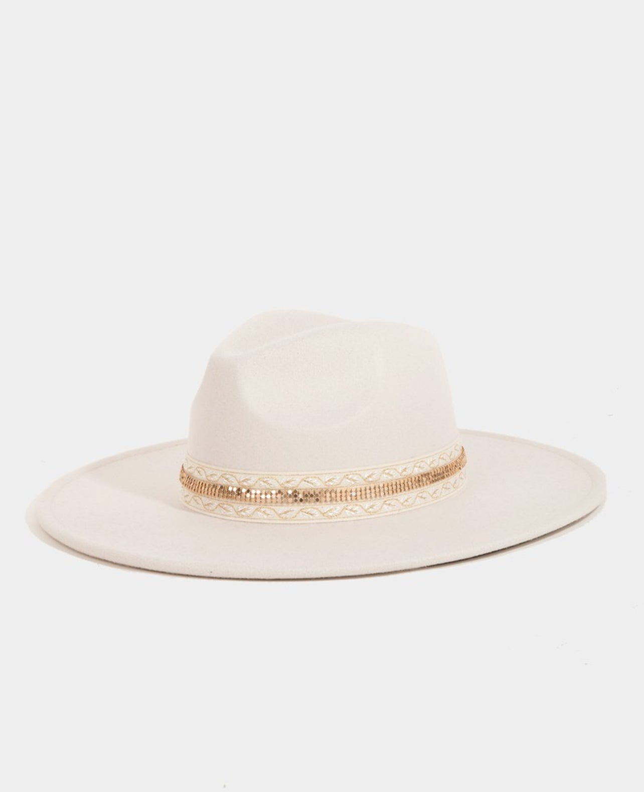 “Millie” Flat Brim Hat