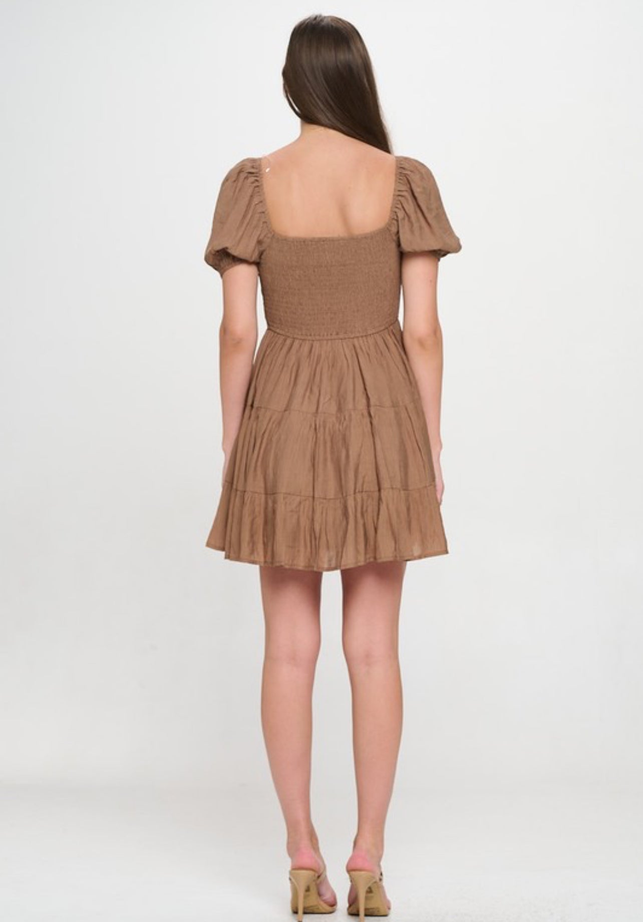 “Leighton” Sleeve Short Dress